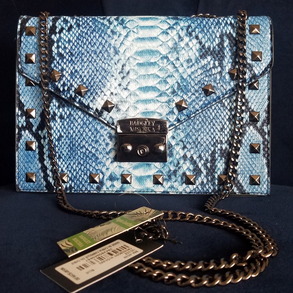 Badgley Mischka Vegan Snake Purse